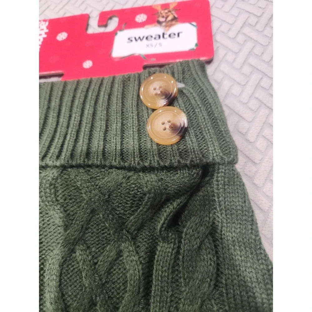 Pet Shoppe Holiday Dog Sweater Size‎ XS/Small Green 12-19pounds
